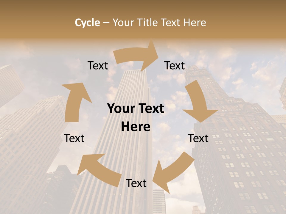 Skyscraper Shape Steel PowerPoint Template