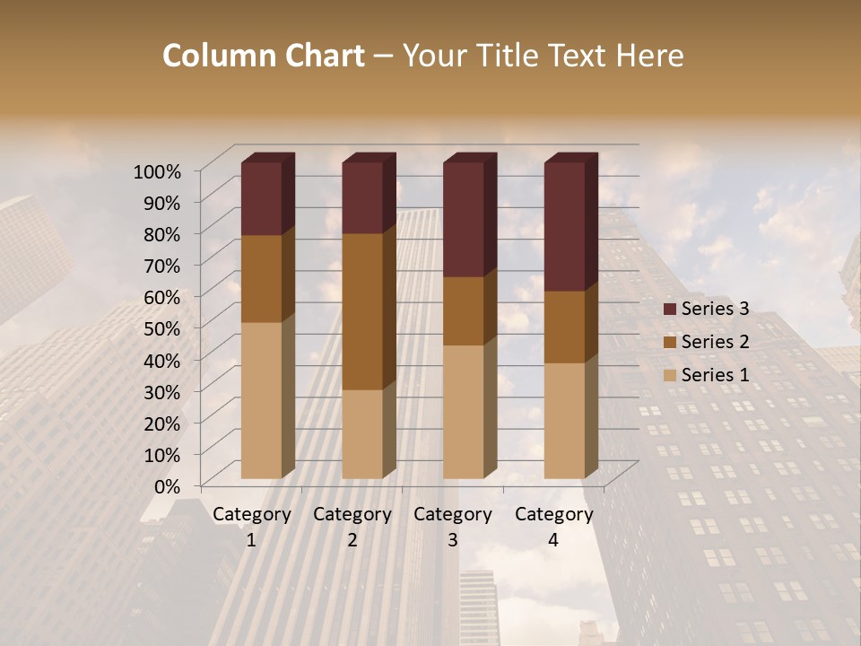 Skyscraper Shape Steel PowerPoint Template