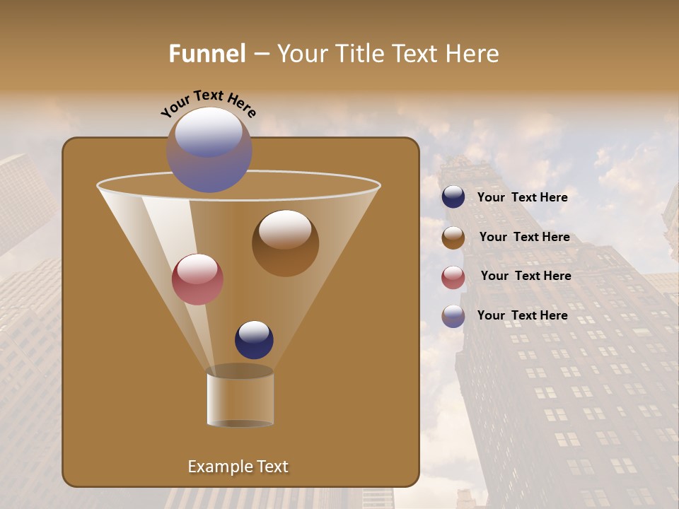 Skyscraper Shape Steel PowerPoint Template