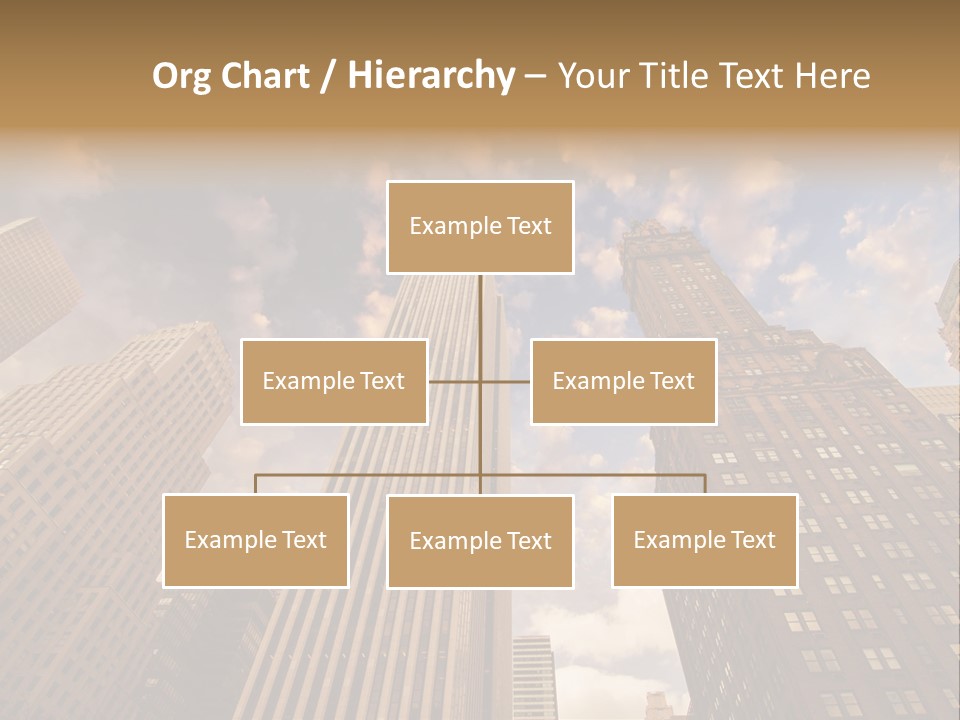 Skyscraper Shape Steel PowerPoint Template