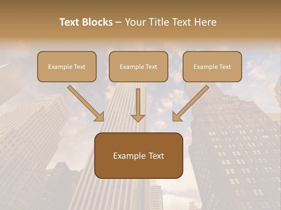 Skyscraper Shape Steel PowerPoint Template