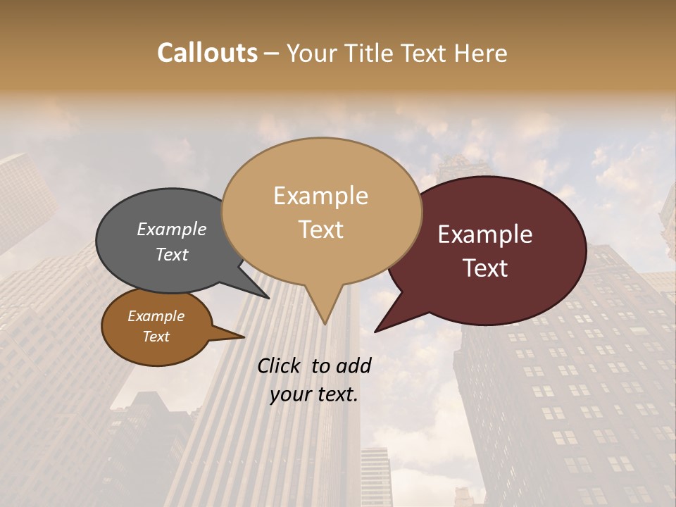 Skyscraper Shape Steel PowerPoint Template