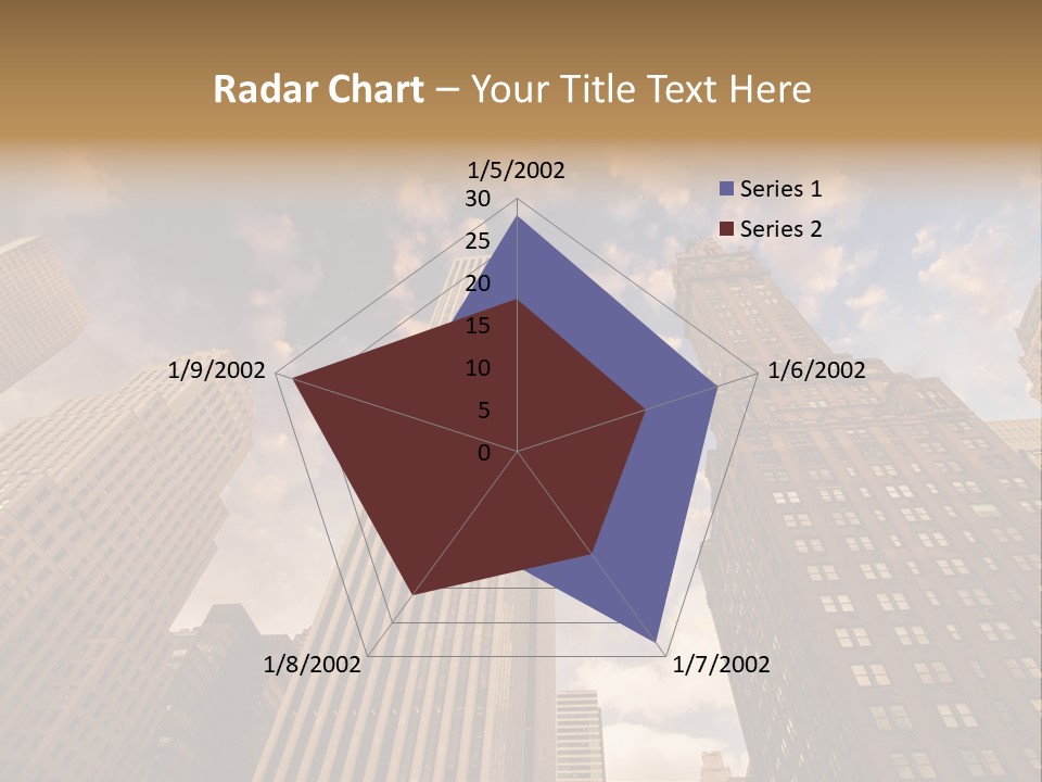 Skyscraper Shape Steel PowerPoint Template