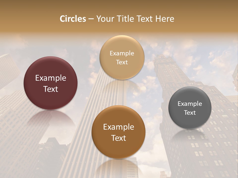 Skyscraper Shape Steel PowerPoint Template