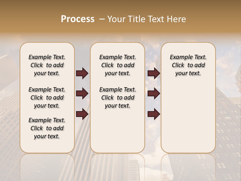 Skyscraper Shape Steel PowerPoint Template