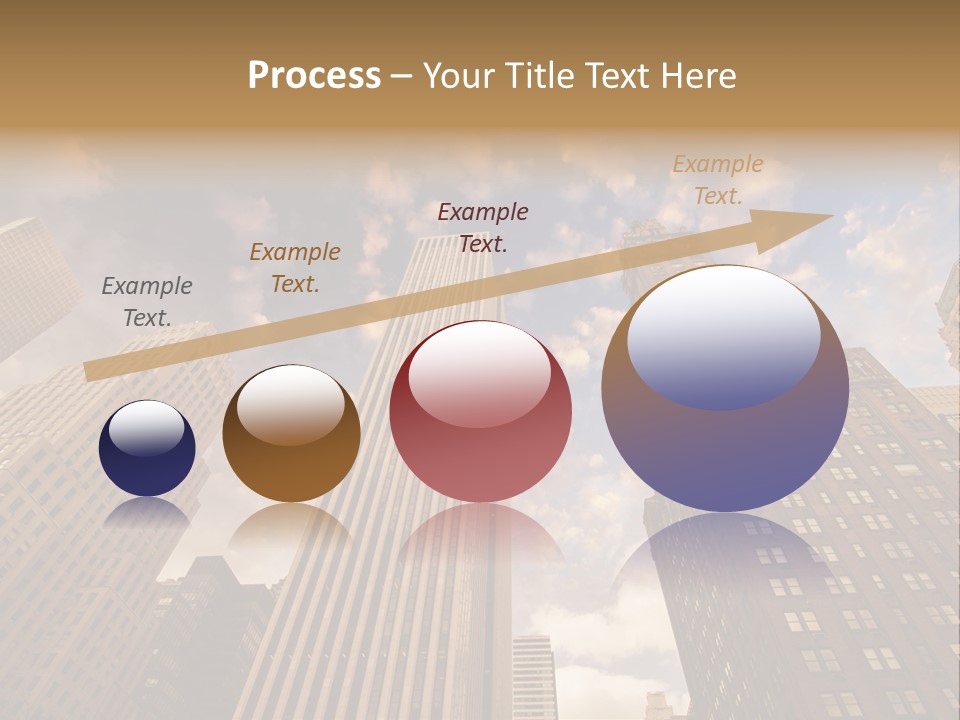 Skyscraper Shape Steel PowerPoint Template