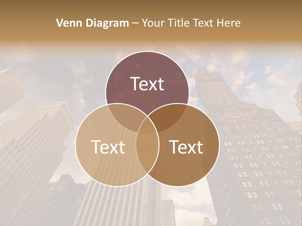 Skyscraper Shape Steel PowerPoint Template