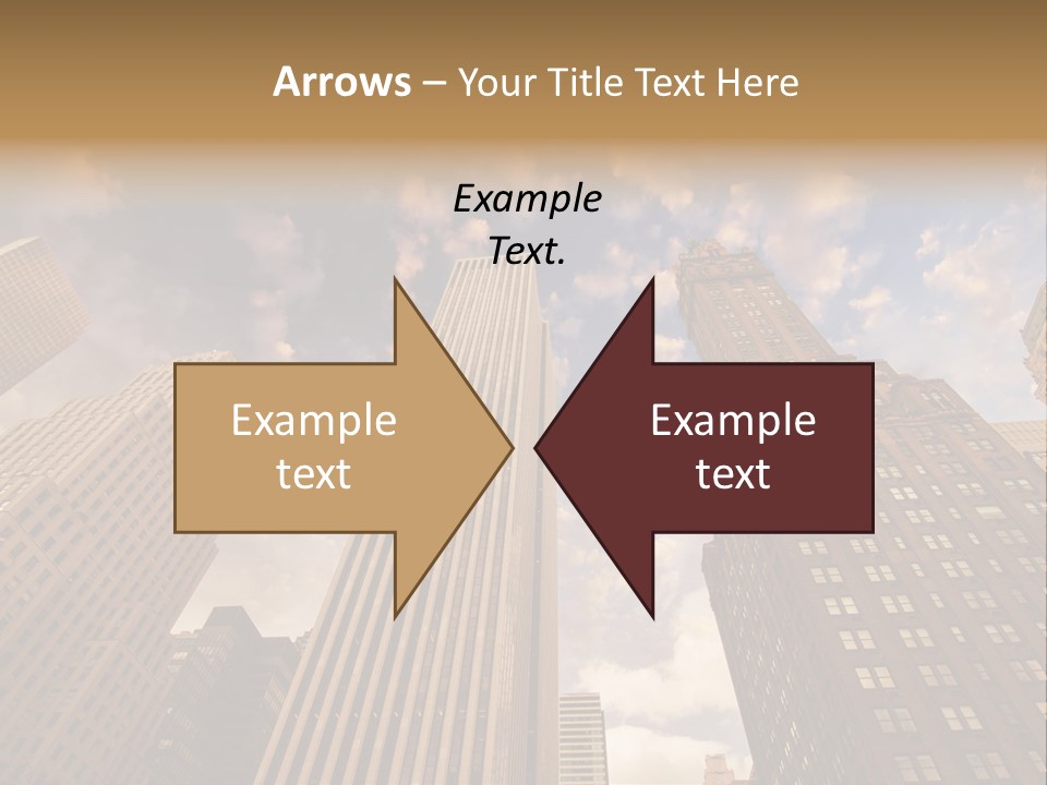 Skyscraper Shape Steel PowerPoint Template