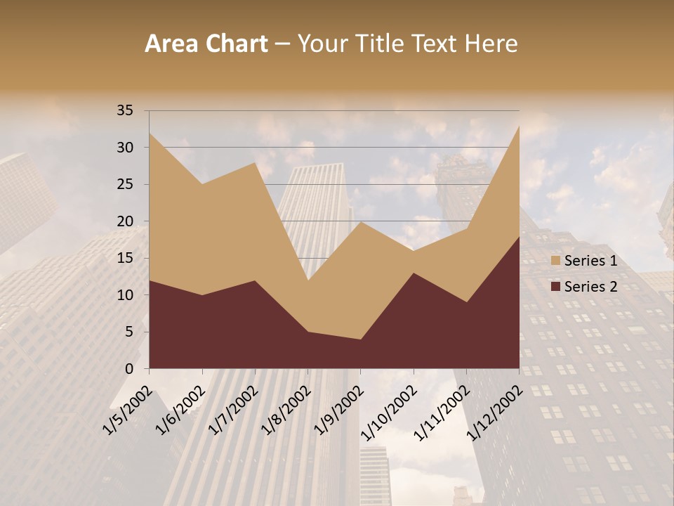 Skyscraper Shape Steel PowerPoint Template