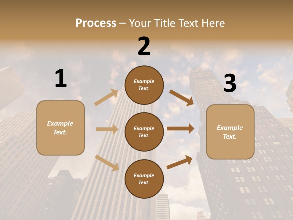 Skyscraper Shape Steel PowerPoint Template