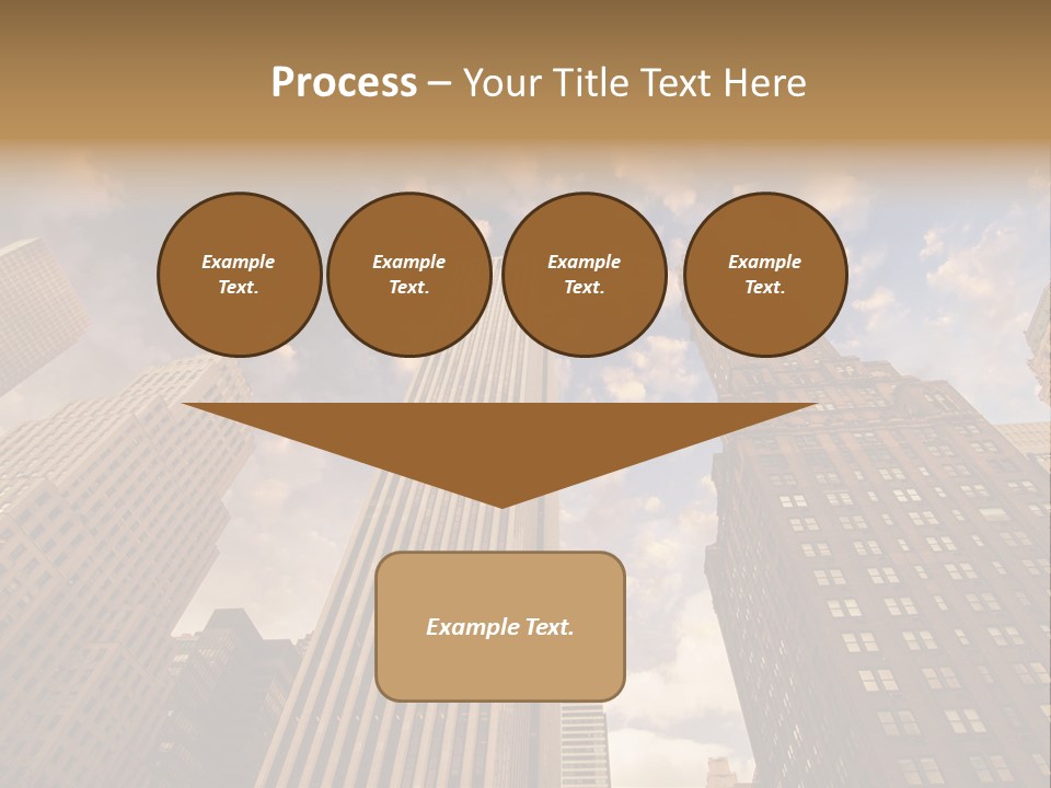 Skyscraper Shape Steel PowerPoint Template
