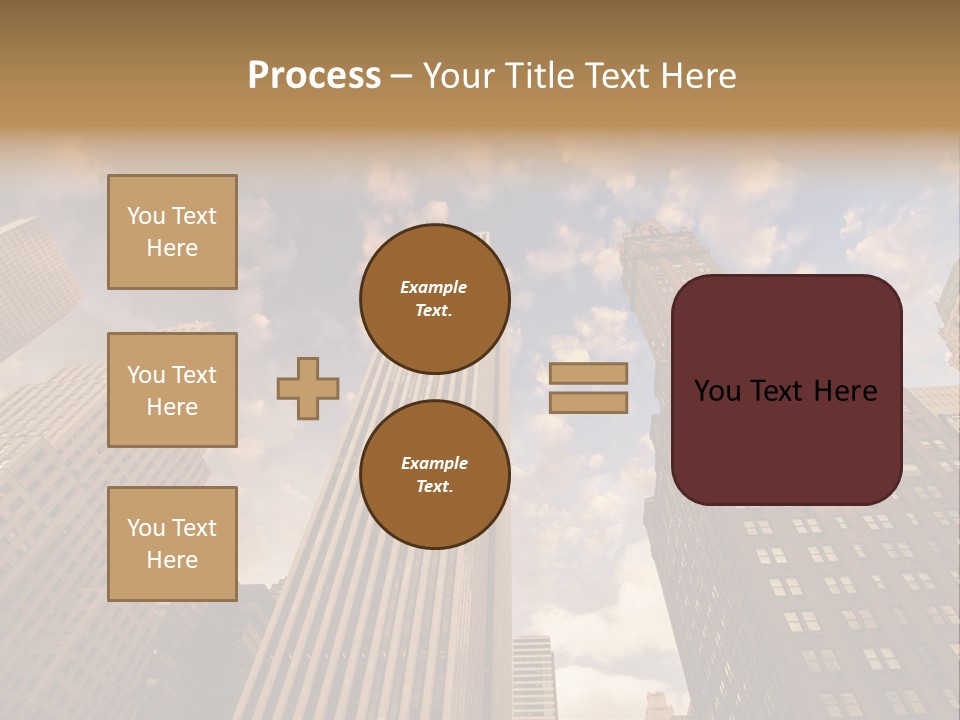 Skyscraper Shape Steel PowerPoint Template