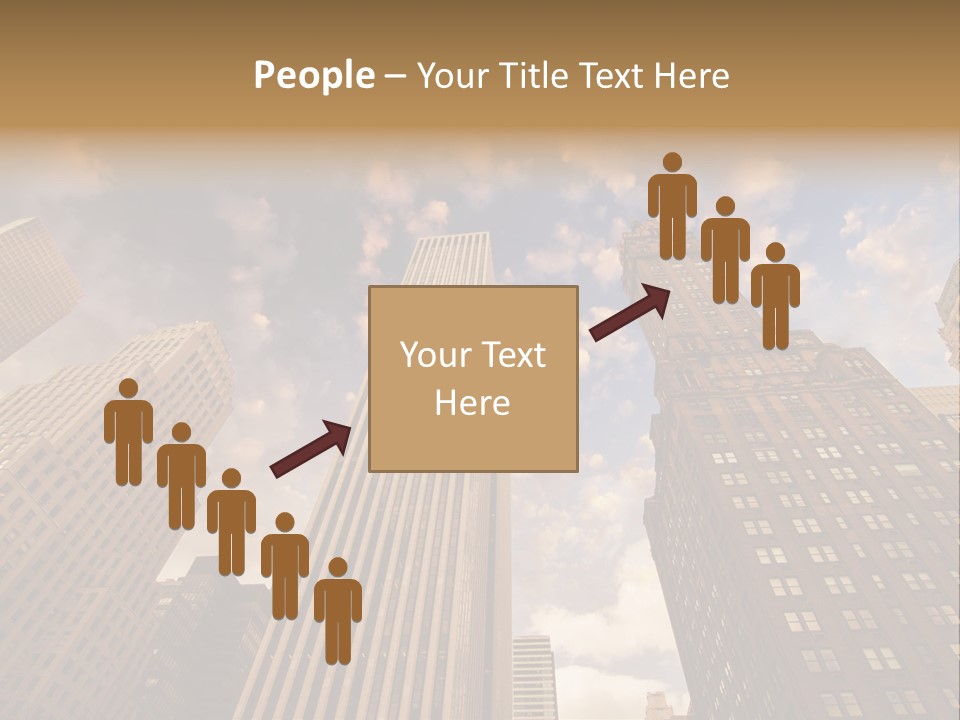 Skyscraper Shape Steel PowerPoint Template