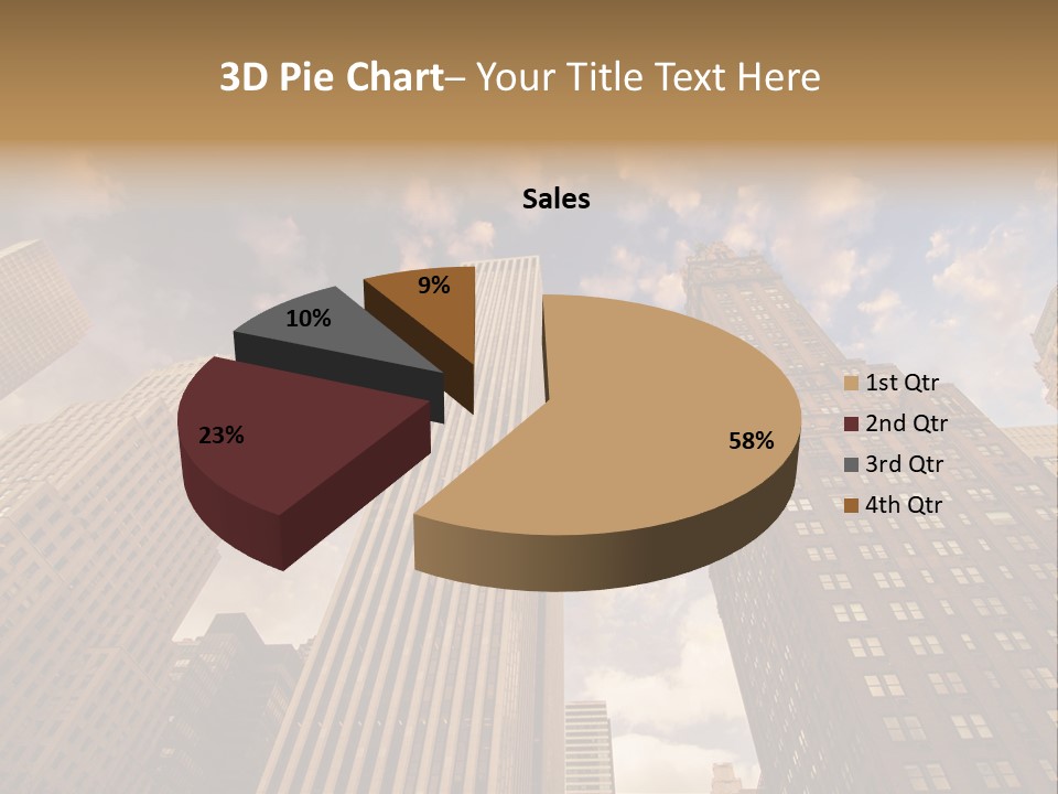 Skyscraper Shape Steel PowerPoint Template