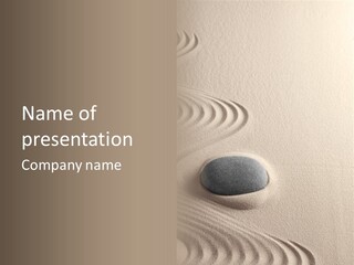 Single Purity Rock PowerPoint Template