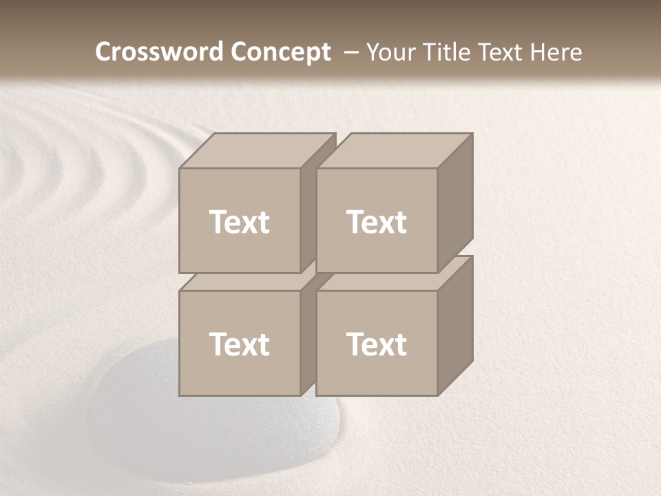 Single Purity Rock PowerPoint Template