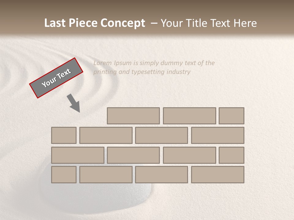Single Purity Rock PowerPoint Template