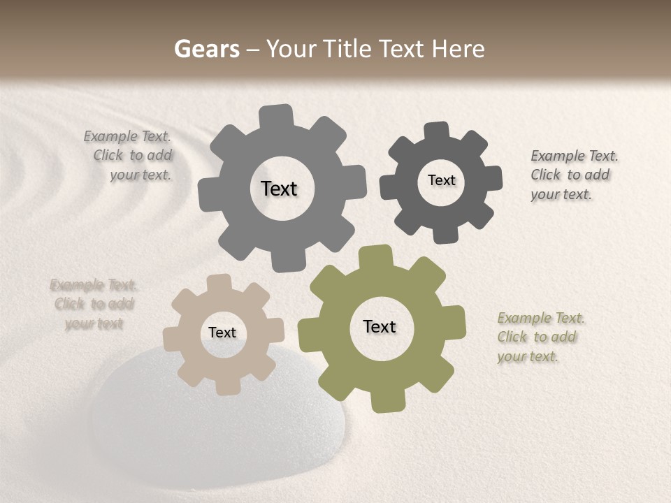 Single Purity Rock PowerPoint Template