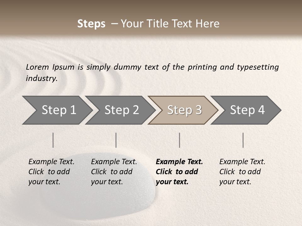 Single Purity Rock PowerPoint Template