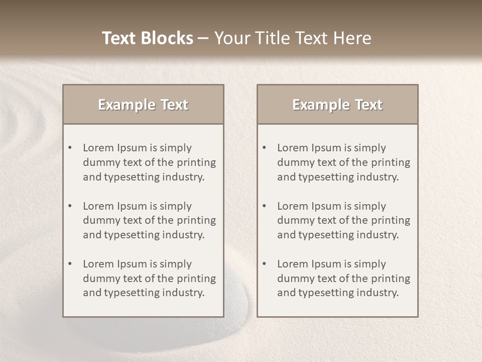 Single Purity Rock PowerPoint Template