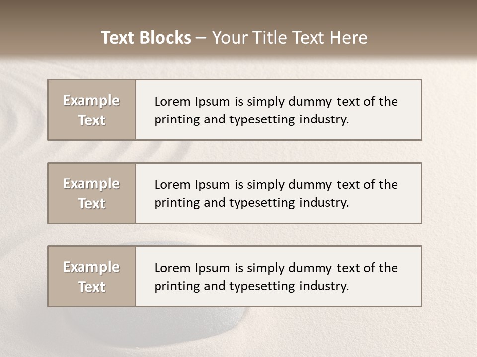 Single Purity Rock PowerPoint Template