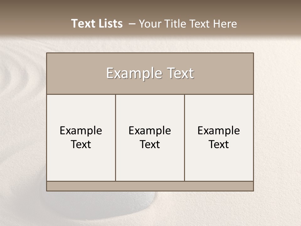 Single Purity Rock PowerPoint Template