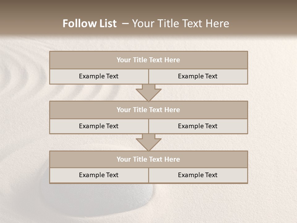 Single Purity Rock PowerPoint Template