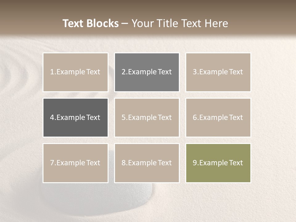 Single Purity Rock PowerPoint Template