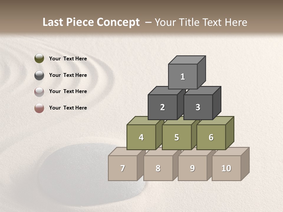 Single Purity Rock PowerPoint Template