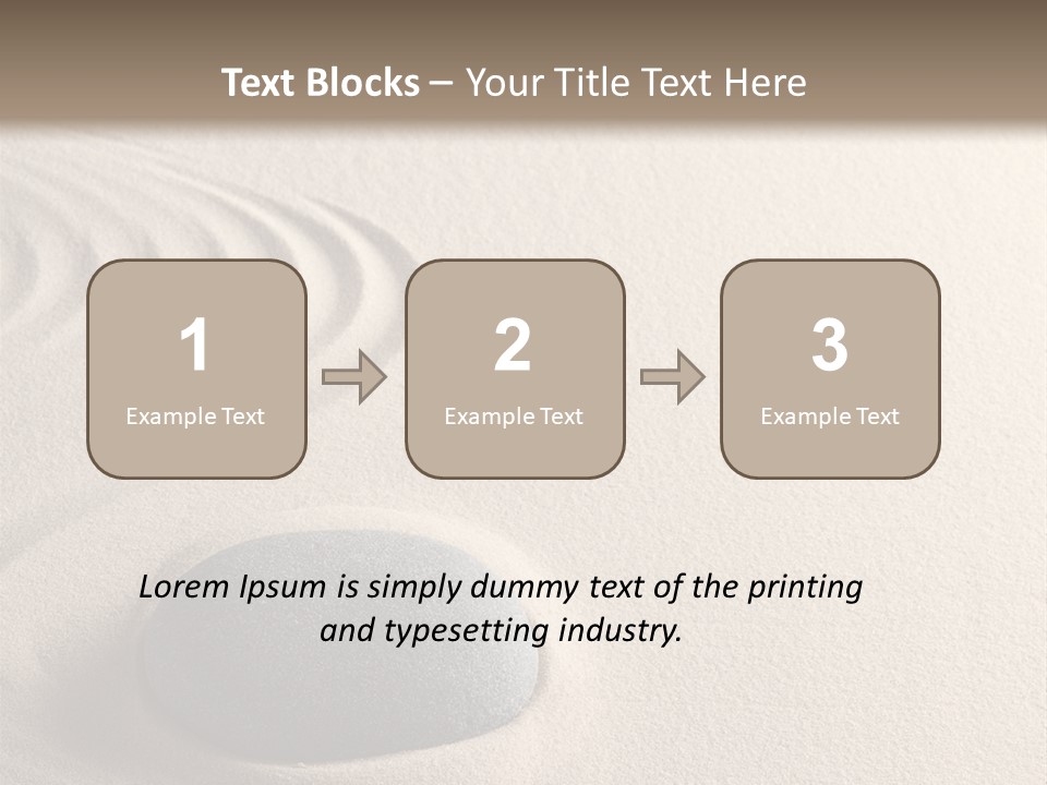 Single Purity Rock PowerPoint Template