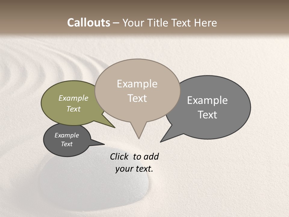 Single Purity Rock PowerPoint Template