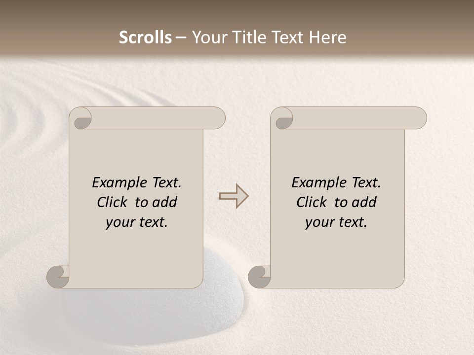 Single Purity Rock PowerPoint Template