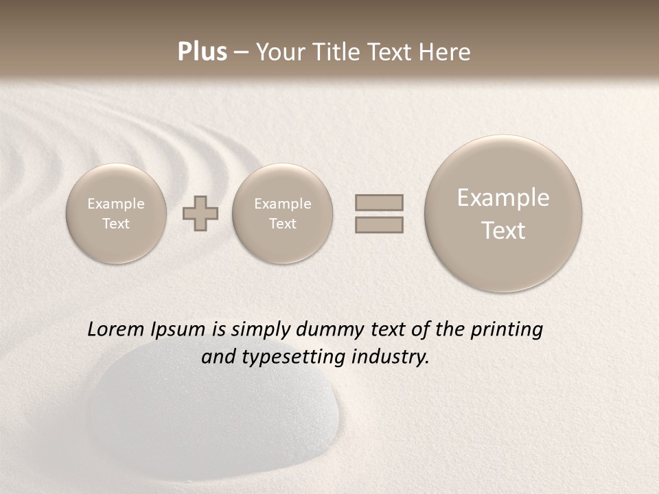 Single Purity Rock PowerPoint Template