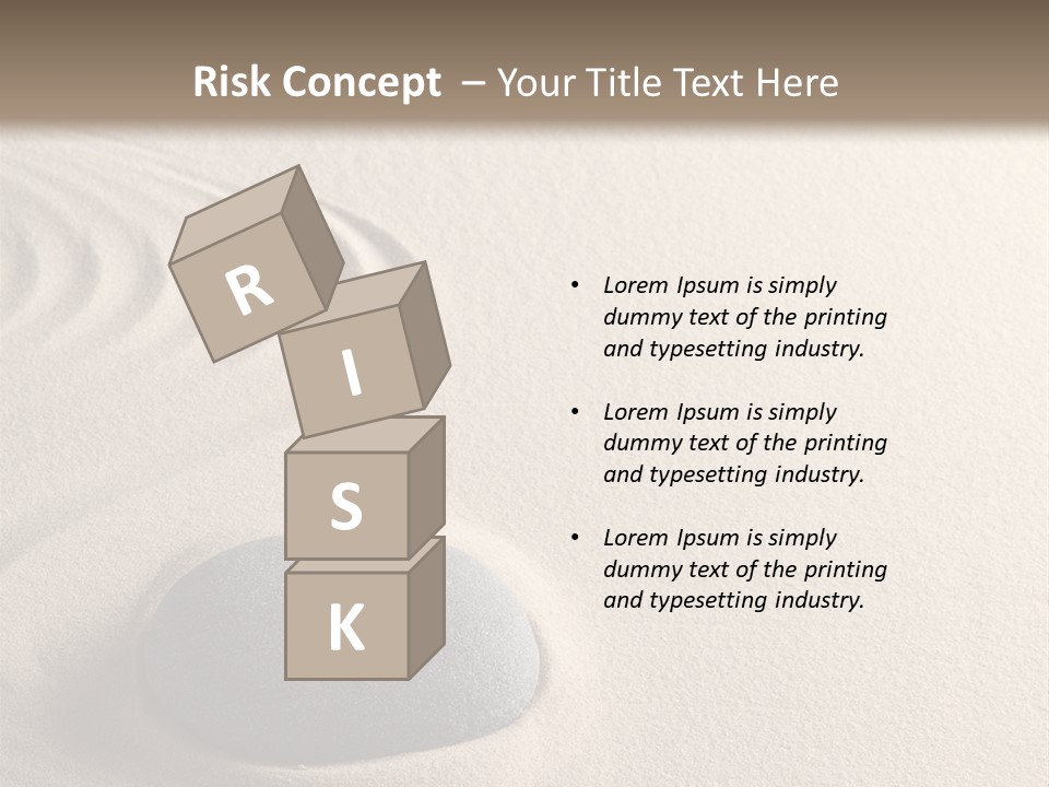 Single Purity Rock PowerPoint Template