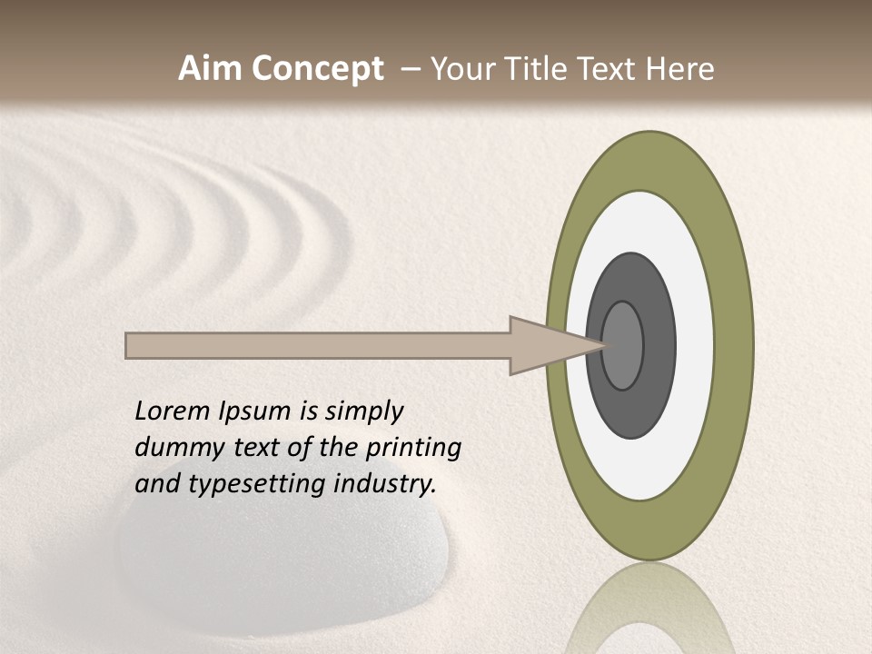 Single Purity Rock PowerPoint Template