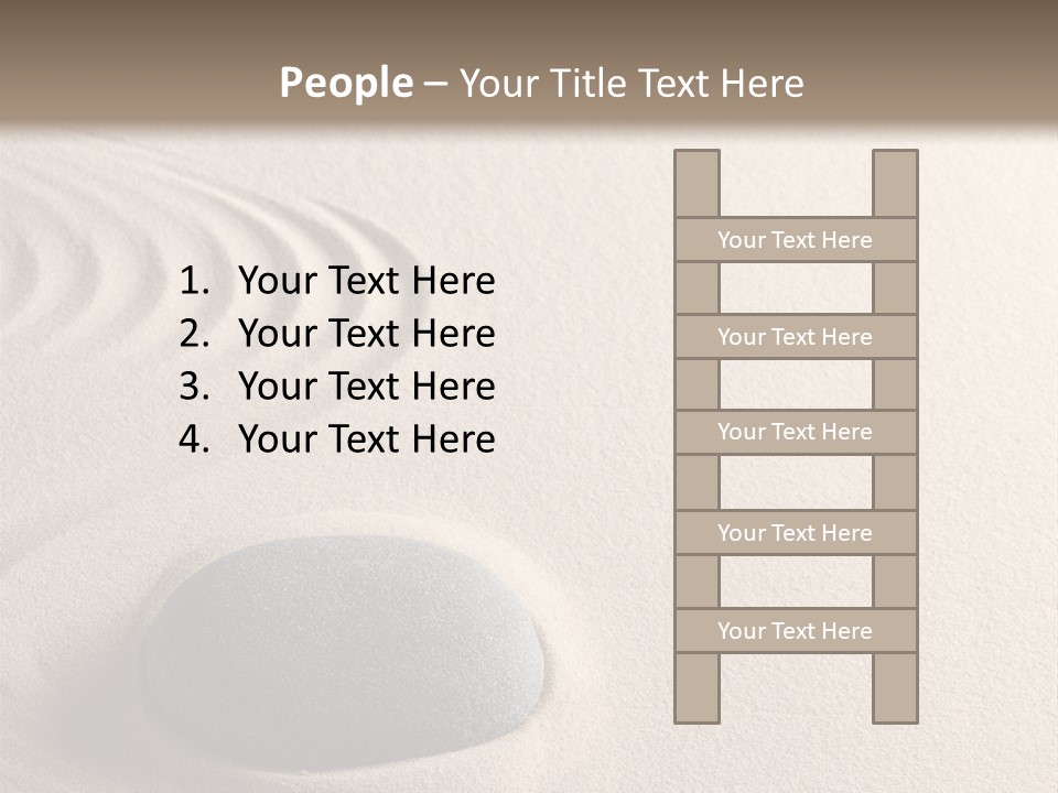 Single Purity Rock PowerPoint Template