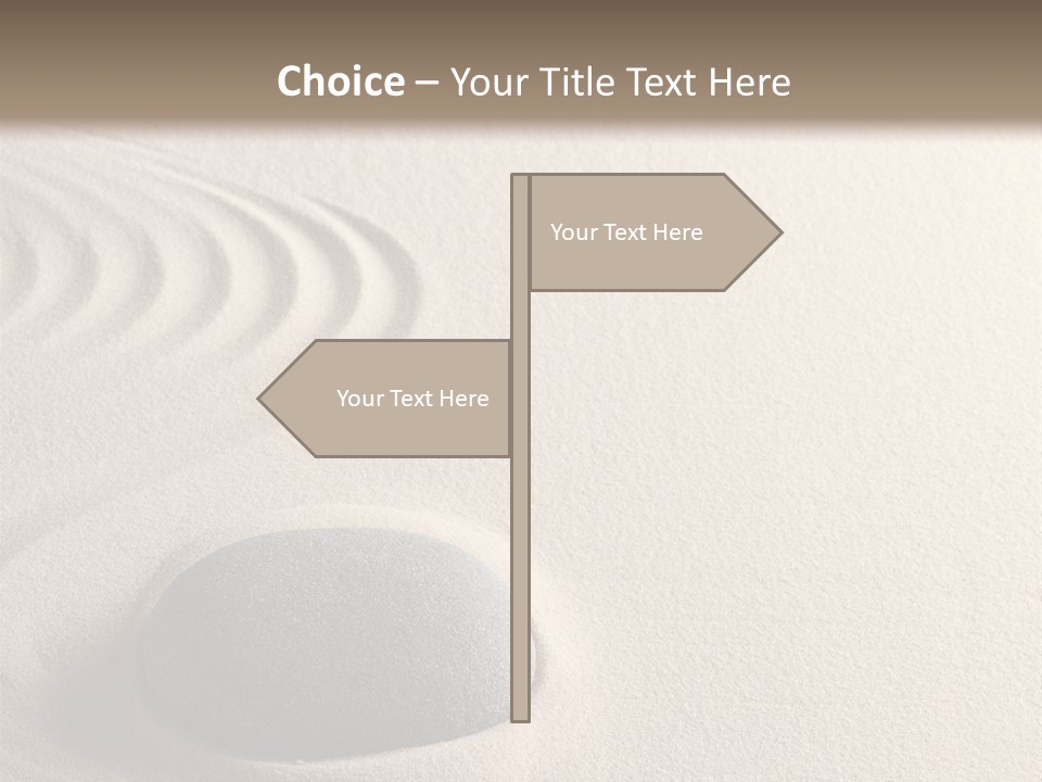 Single Purity Rock PowerPoint Template