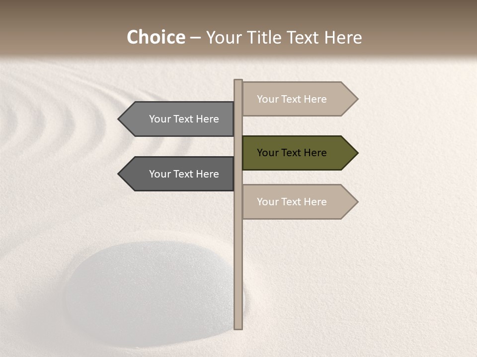 Single Purity Rock PowerPoint Template