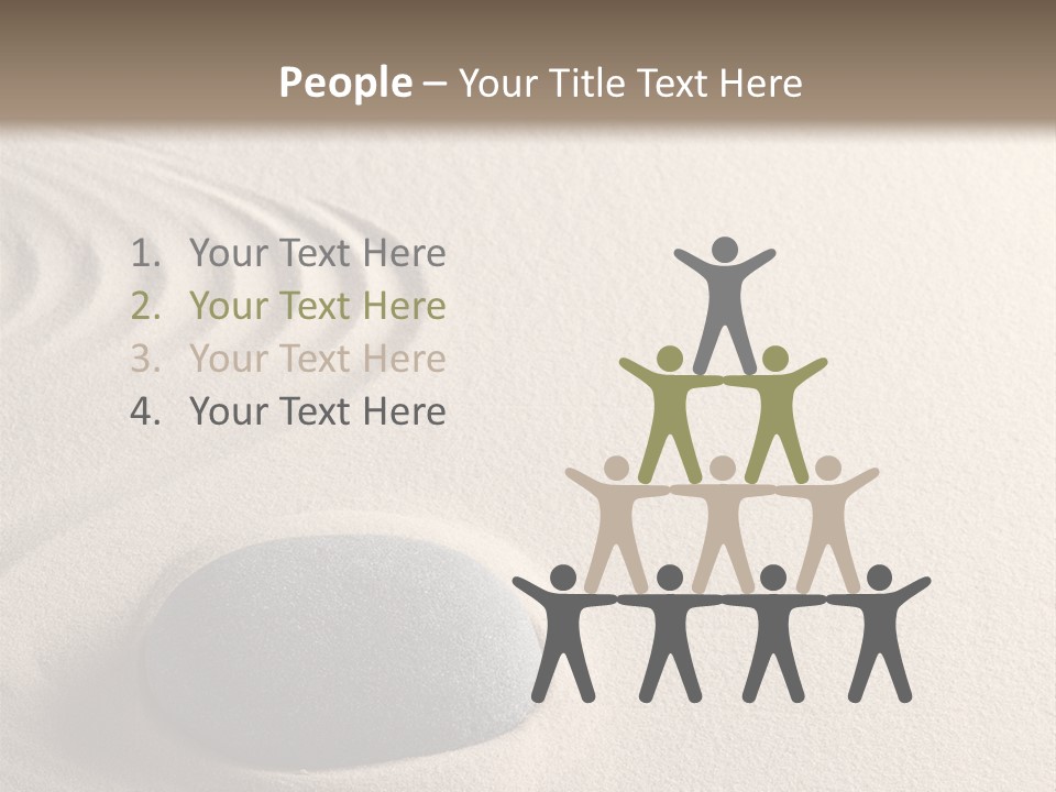 Single Purity Rock PowerPoint Template