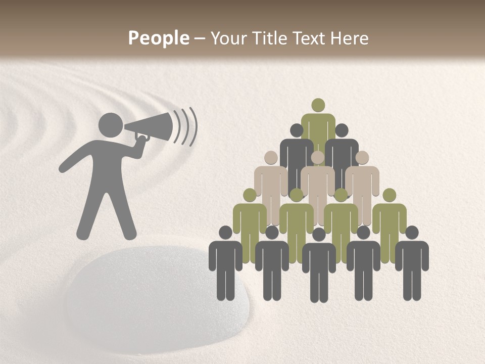 Single Purity Rock PowerPoint Template