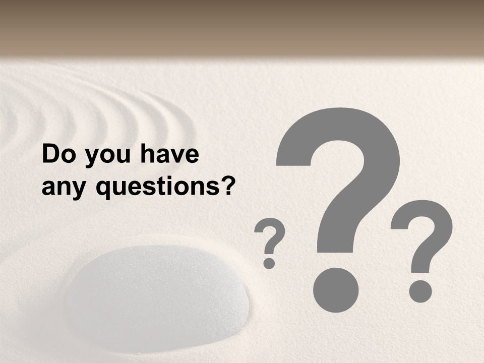 Single Purity Rock PowerPoint Template