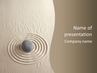 Stone Tranquil Curve PowerPoint Template