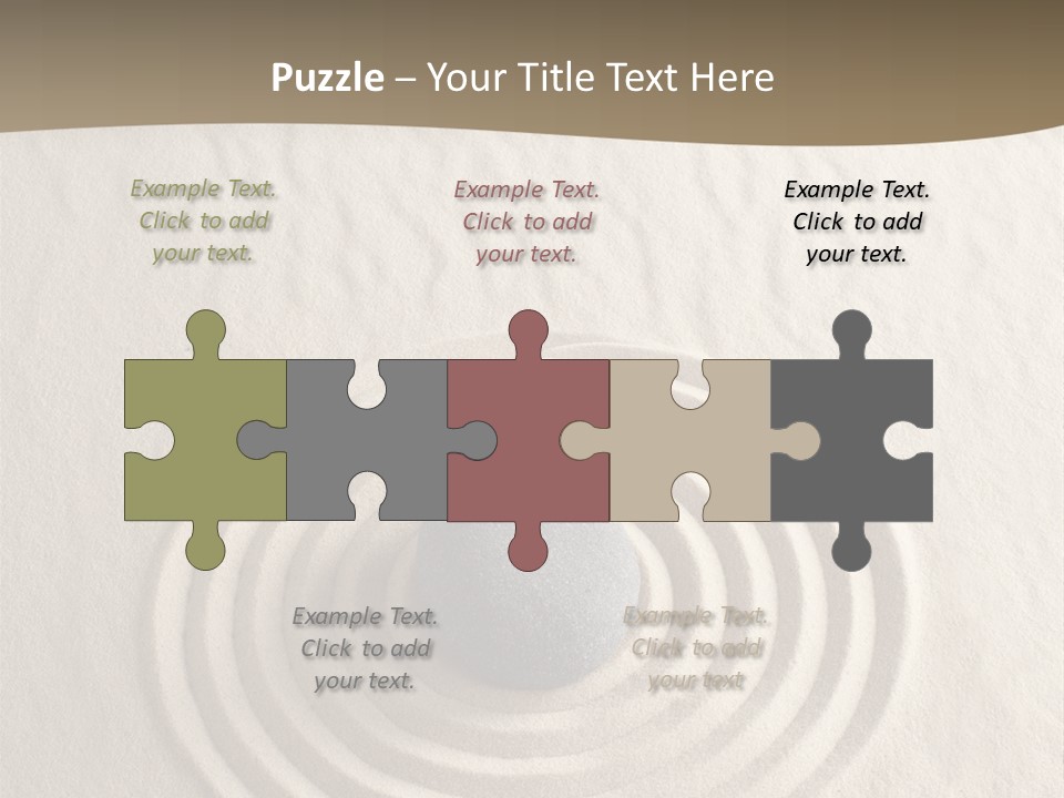 Stone Tranquil Curve PowerPoint Template