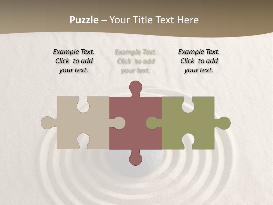 Stone Tranquil Curve PowerPoint Template