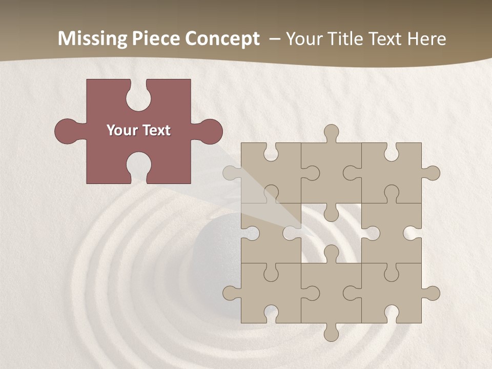 Stone Tranquil Curve PowerPoint Template