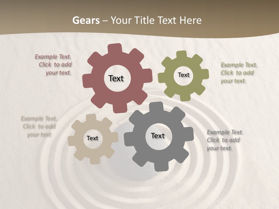 Stone Tranquil Curve PowerPoint Template