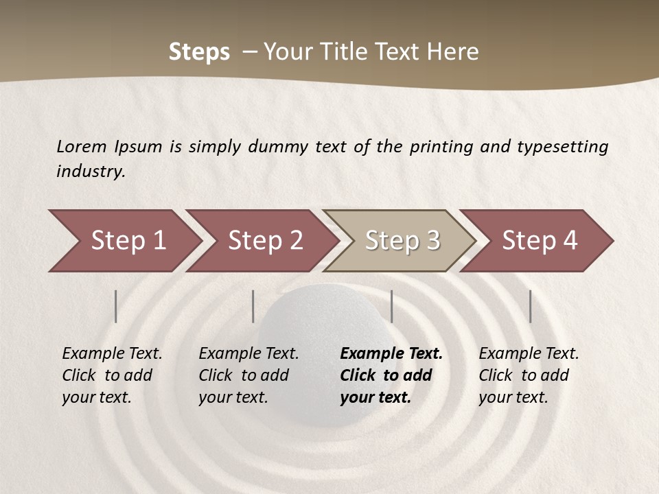 Stone Tranquil Curve PowerPoint Template