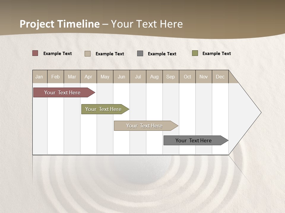 Stone Tranquil Curve PowerPoint Template