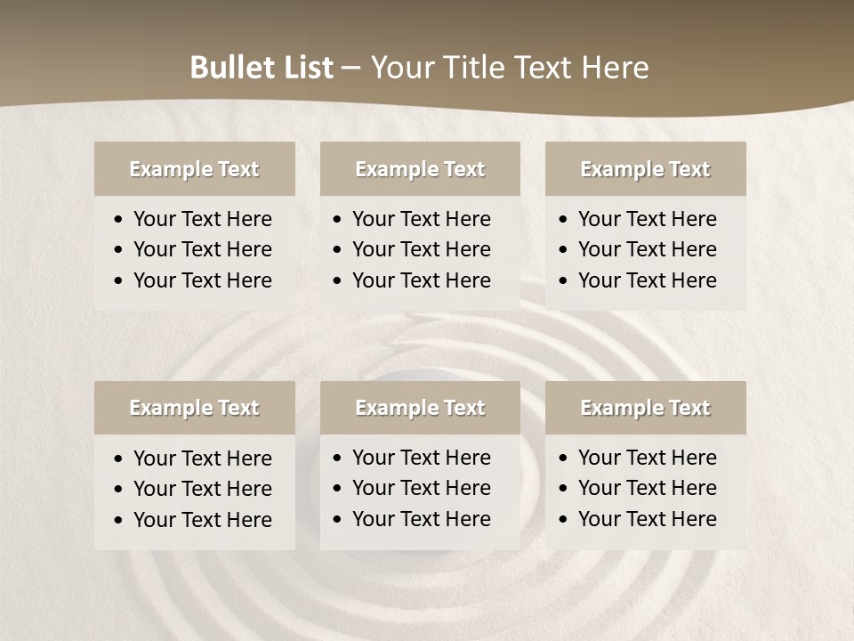 Stone Tranquil Curve PowerPoint Template