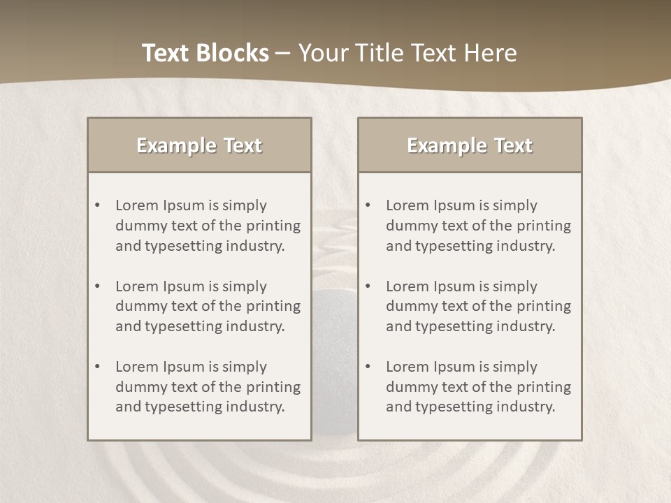 Stone Tranquil Curve PowerPoint Template